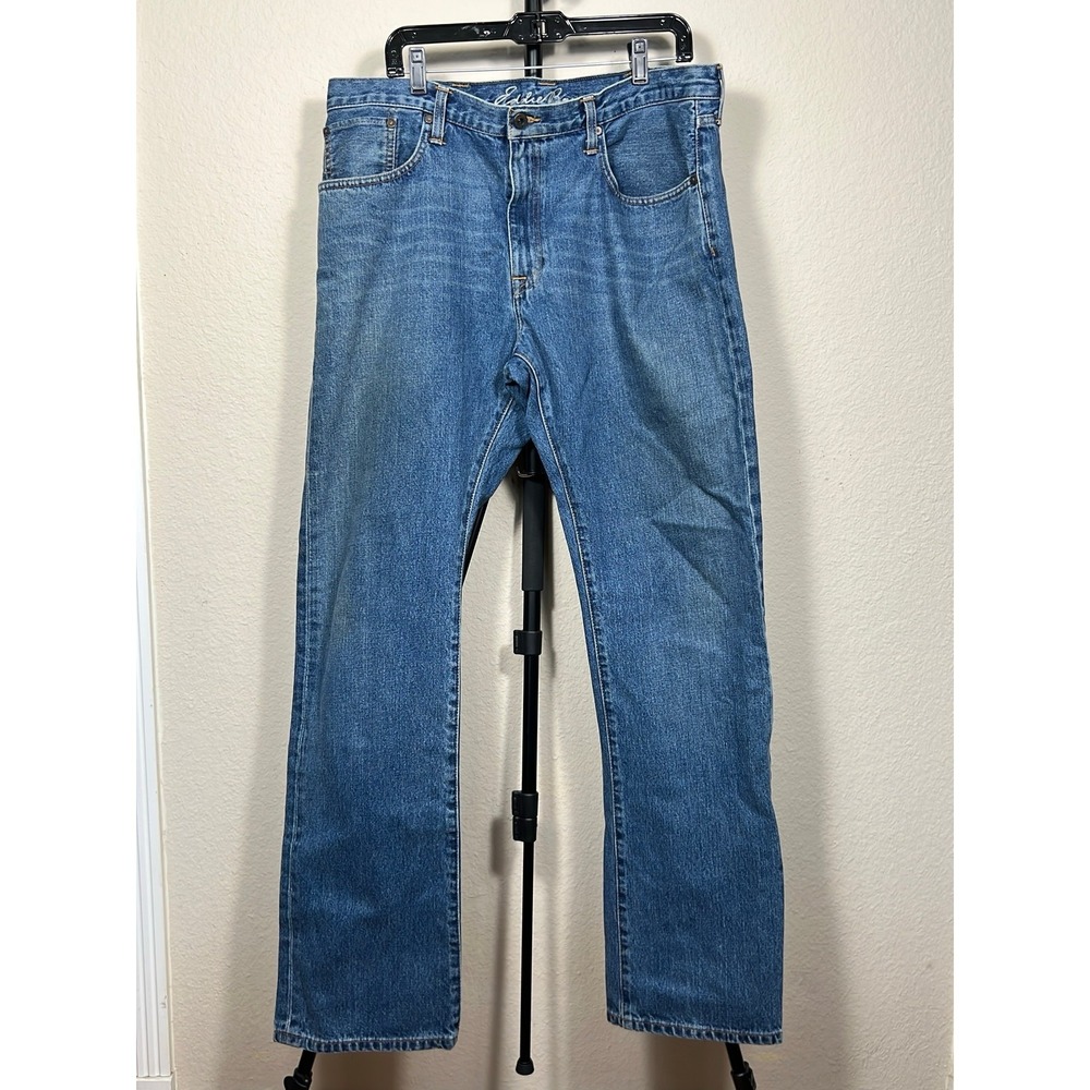 Eddie Bauer Men's Jeans 38x36 Blue Regular Fit Tall Pre-Owned Excellent